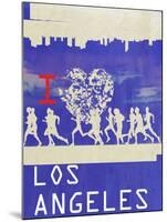 I Heart Running LA-null-Mounted Poster