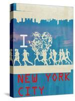 I Heart Running NYC 2-null-Stretched Canvas