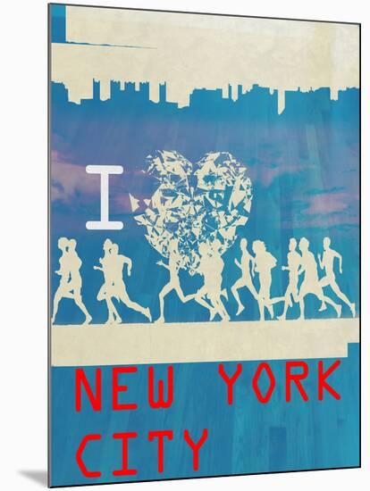 I Heart Running NYC 2-null-Mounted Poster