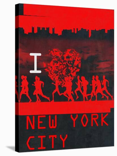 I Heart Running NYC-null-Stretched Canvas