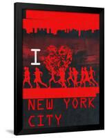 I Heart Running NYC-null-Framed Poster