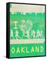 I Heart Running Oakland-null-Framed Stretched Canvas