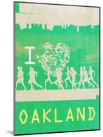 I Heart Running Oakland-null-Mounted Poster