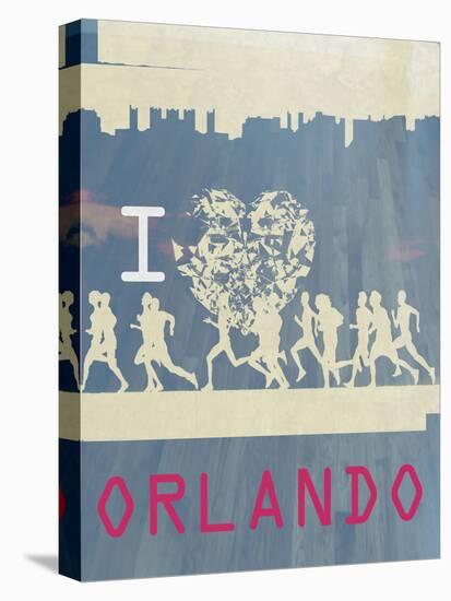 I Heart Running Orlando-null-Stretched Canvas