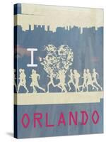 I Heart Running Orlando-null-Stretched Canvas