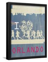 I Heart Running Orlando-null-Framed Poster