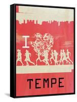 I Heart Running Tempe-null-Framed Stretched Canvas