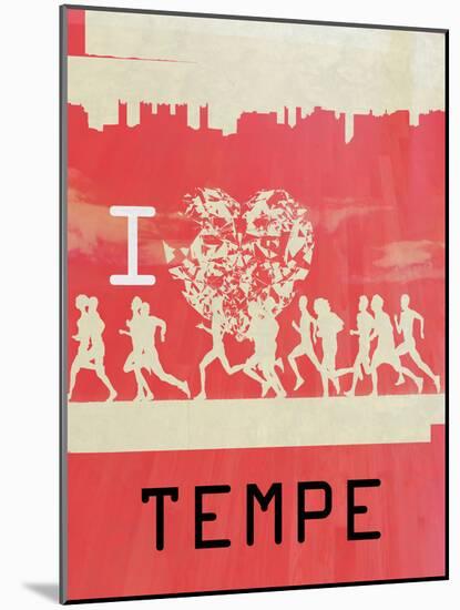 I Heart Running Tempe-null-Mounted Poster