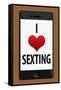 I Heart Sexting-null-Framed Stretched Canvas