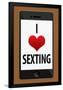 I Heart Sexting-null-Framed Poster