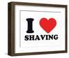 I Heart Shaving-null-Framed Giclee Print