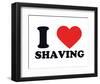 I Heart Shaving-null-Framed Giclee Print