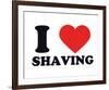 I Heart Shaving-null-Framed Giclee Print