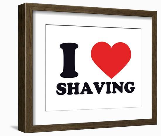 I Heart Shaving-null-Framed Giclee Print