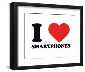 I Heart Smartphones-null-Framed Giclee Print