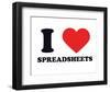 I Heart Spreadsheets-null-Framed Giclee Print