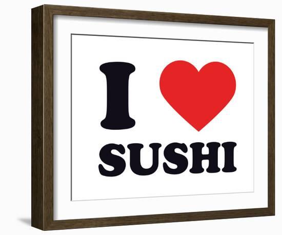 I Heart Sushi-null-Framed Giclee Print