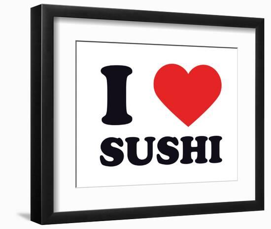 I Heart Sushi-null-Framed Giclee Print