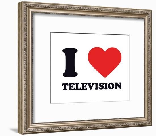 I Heart Television-null-Framed Giclee Print