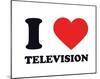 I Heart Television-null-Mounted Giclee Print