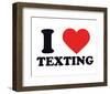 I Heart Texting-null-Framed Giclee Print