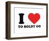 I Heart to Boldly Go-null-Framed Giclee Print