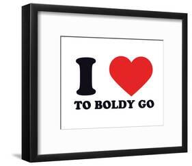 I Heart to Boldly Go-null-Framed Giclee Print