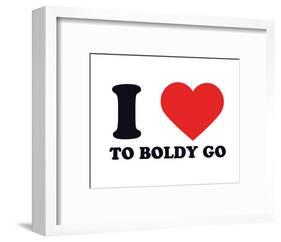 I Heart to Boldly Go-null-Framed Giclee Print