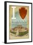 I Heart Tuzigoot National Monument, Arizona-Lantern Press-Framed Art Print