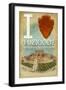 I Heart Tuzigoot National Monument, Arizona-Lantern Press-Framed Art Print