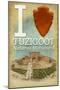 I Heart Tuzigoot National Monument, Arizona-Lantern Press-Mounted Art Print