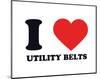 I Heart Utility Belts-null-Mounted Giclee Print