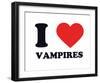 I Heart Vampires-null-Framed Giclee Print