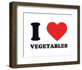 I Heart Vegetables-null-Framed Giclee Print