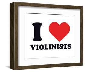 I Heart Violinists-null-Framed Giclee Print