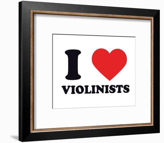 I Heart Violinists-null-Framed Giclee Print