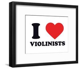 I Heart Violinists-null-Framed Giclee Print