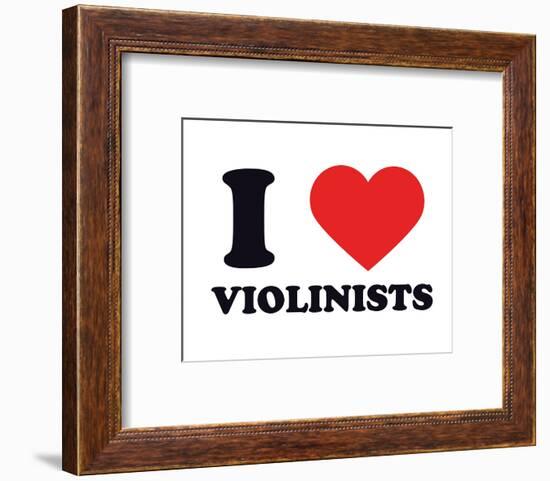 I Heart Violinists-null-Framed Giclee Print