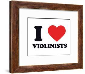 I Heart Violinists-null-Framed Giclee Print