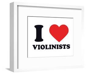 I Heart Violinists-null-Framed Giclee Print