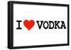 I Heart Vodka College Humor Poster-null-Framed Poster