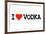 I Heart Vodka College Humor-null-Framed Art Print