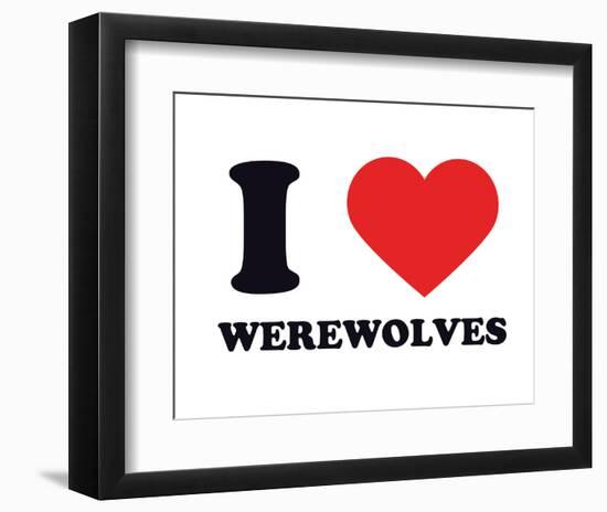 I Heart Werewolves-null-Framed Giclee Print