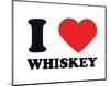 I Heart Whiskey-null-Mounted Giclee Print