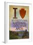 I Heart Whiskeytown National Recreation Area-Lantern Press-Framed Art Print