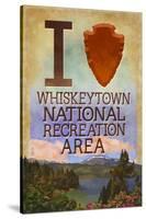 I Heart Whiskeytown National Recreation Area-Lantern Press-Stretched Canvas