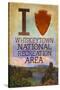 I Heart Whiskeytown National Recreation Area-Lantern Press-Stretched Canvas