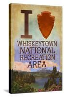 I Heart Whiskeytown National Recreation Area-Lantern Press-Stretched Canvas