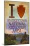 I Heart Whiskeytown National Recreation Area-Lantern Press-Mounted Art Print