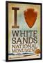 I Heart White Sands National Monument, New Mexico-Lantern Press-Framed Art Print